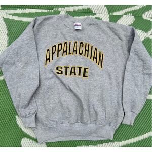 Vintage Appalachian State Crewneck Sweatshirt Hanes ComfortBlend Gray